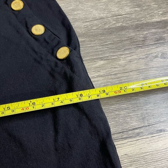 Liz Claiborne Black Shorts with Gold Button Accents. NWOT - Picture 2 of 7